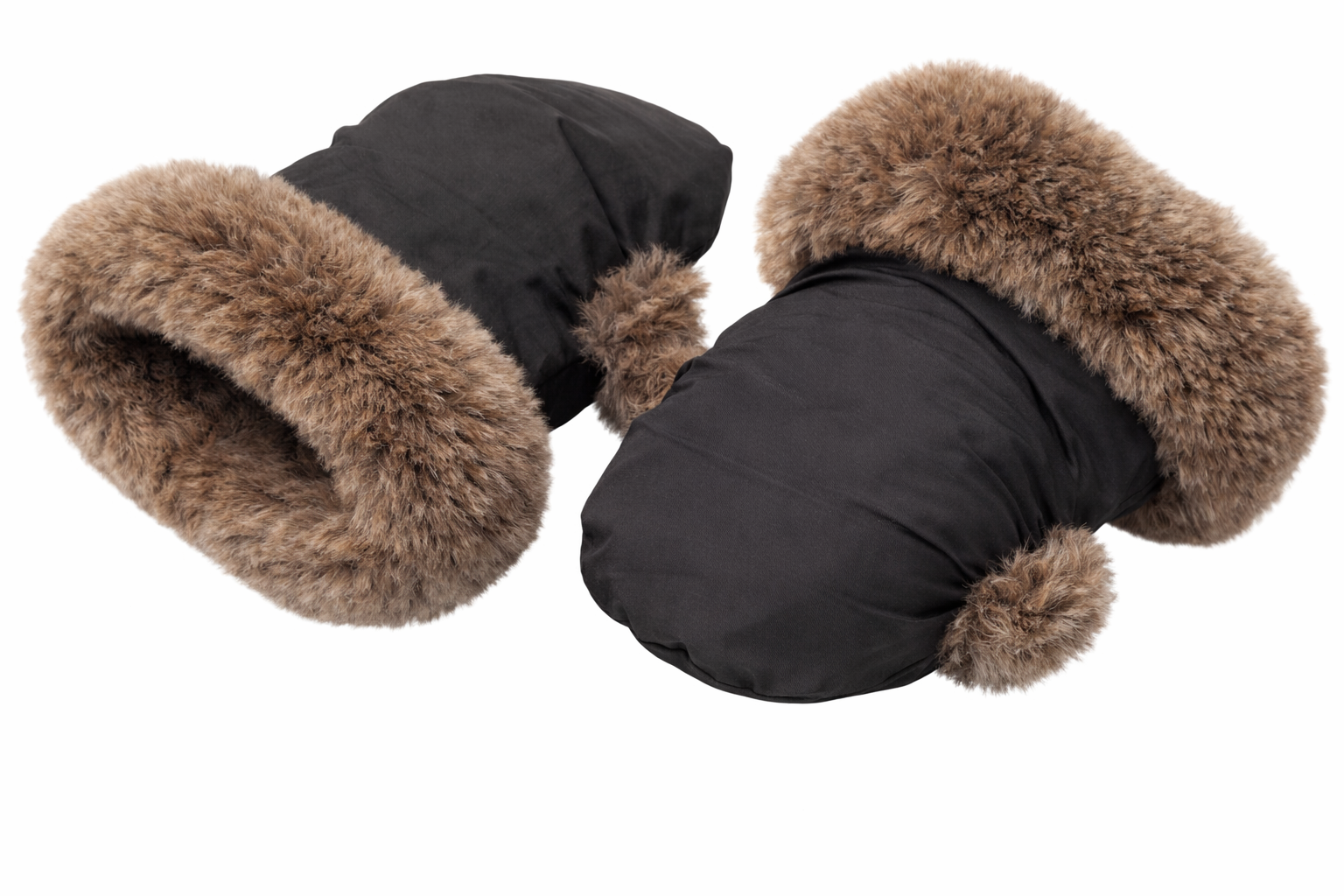 170 fake fur votter til barnevogn