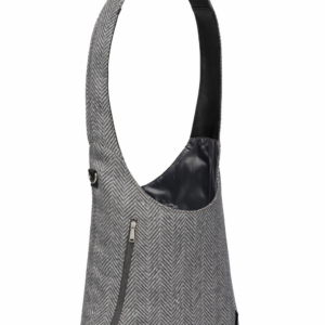 Crossbody skulderveske Tweed Svart