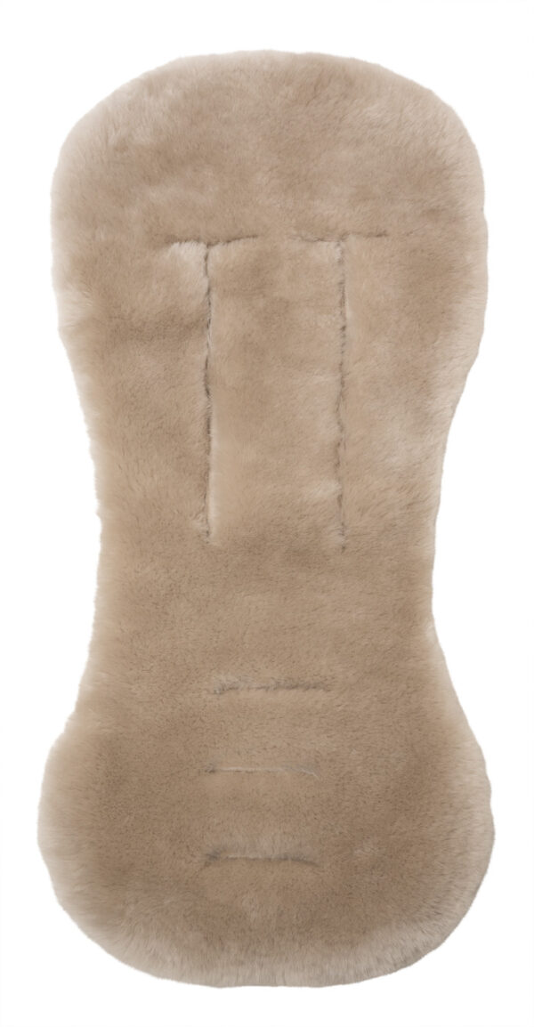187_Taupe seatliner tinkafu barnevogn lammeskinn