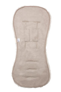 187_Taupe seatliner tinkafu barnevogn lammeskinn