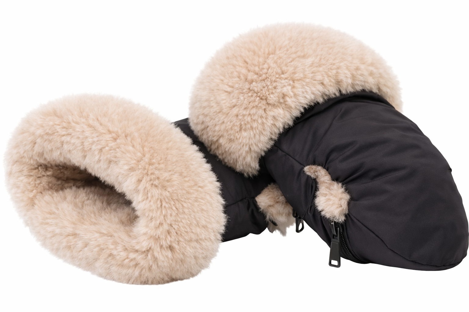 174 beige fake fur vognvott tinkafu2